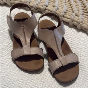 Women's Taos Beige Sandals - “the show”
